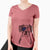 USA Annie the Boxer - Women's Perfect V-neck Shirt