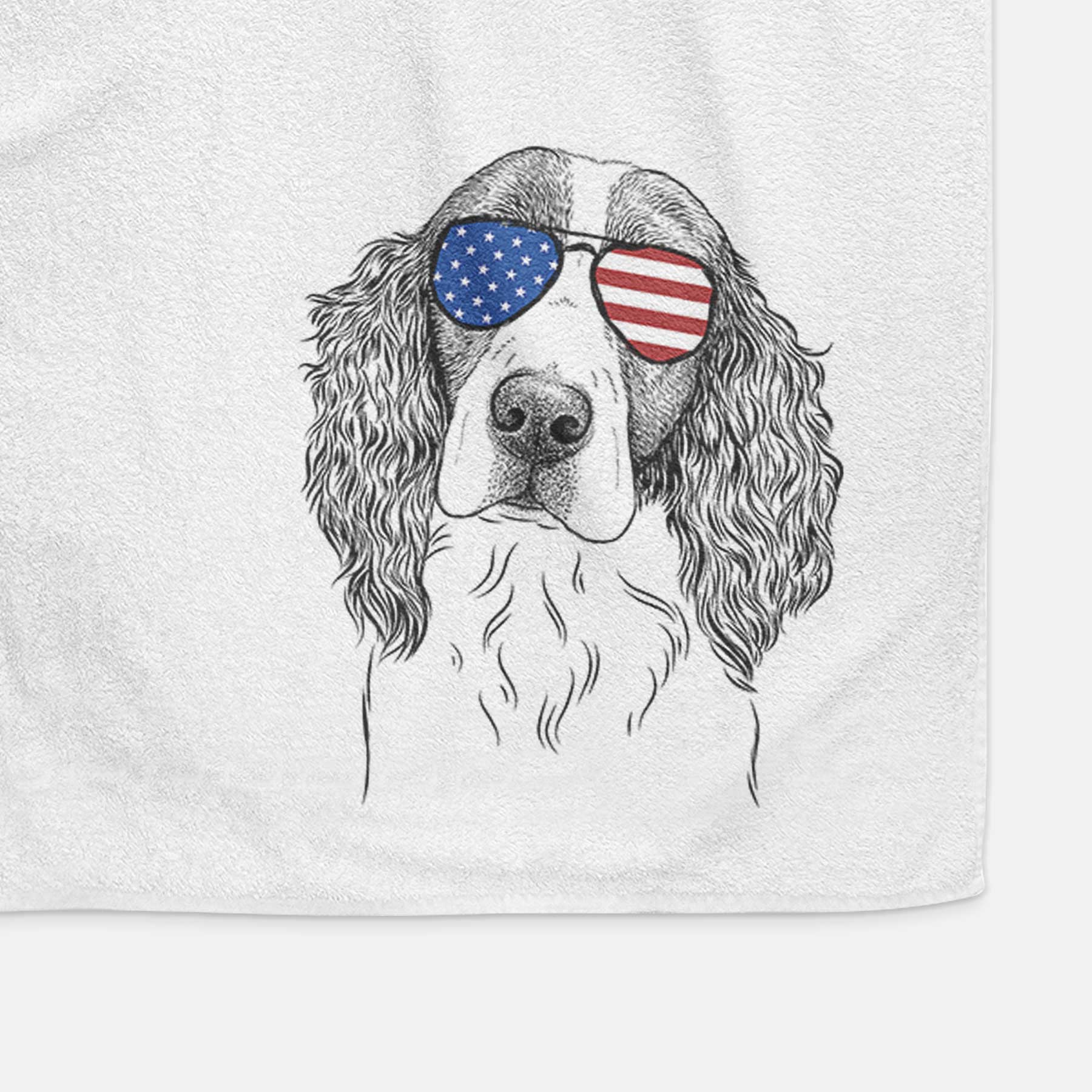 Annie the English Springer Spaniel Decorative Hand Towel