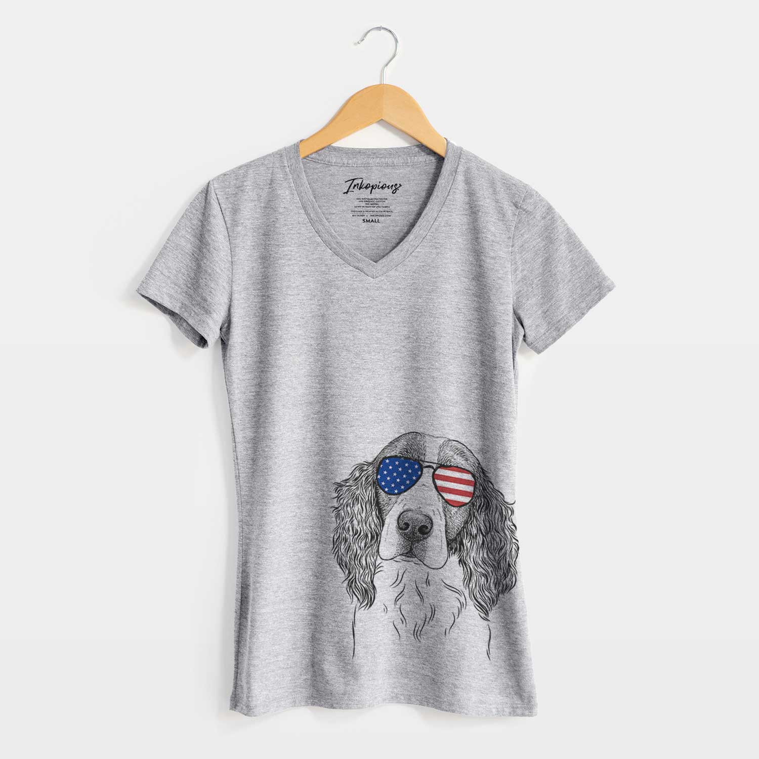 USA Annie the English Springer Spaniel - Women's Perfect V-neck Shirt