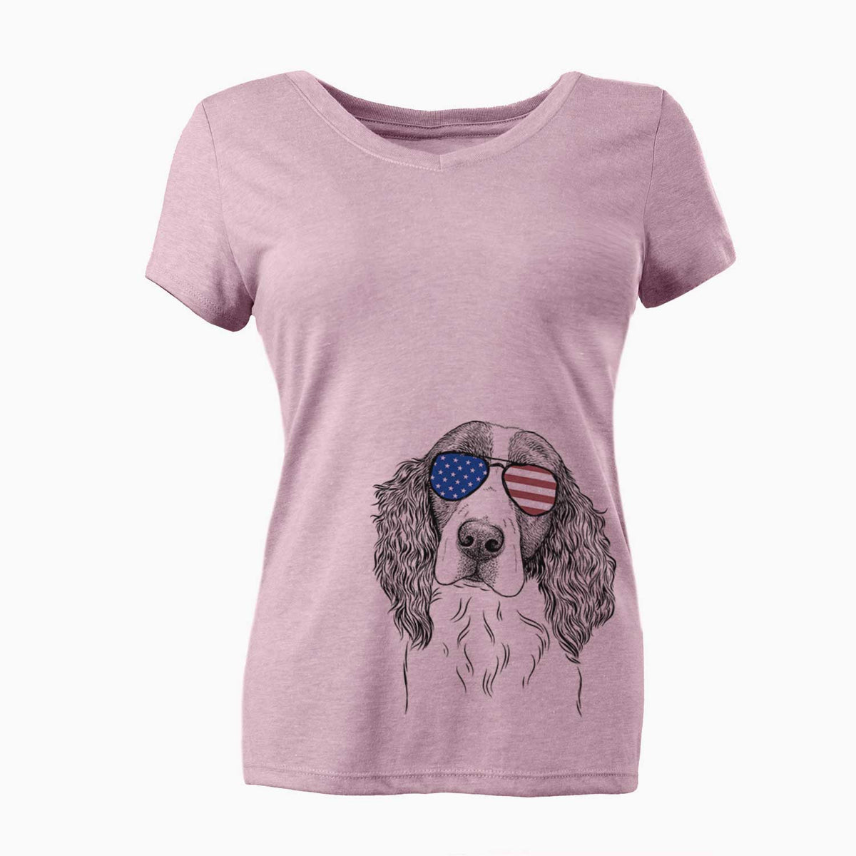 USA Annie the English Springer Spaniel - Women's Perfect V-neck Shirt