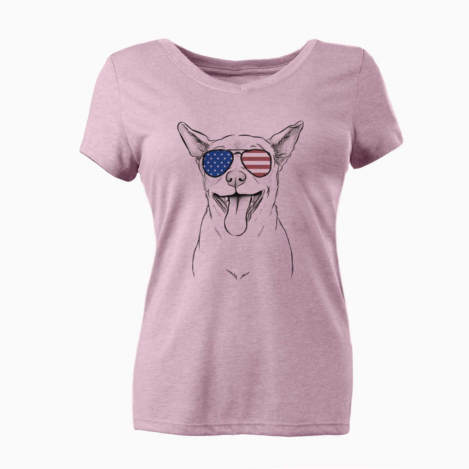 USA Archie the Chihuahua Mix - Women's Perfect V-neck Shirt