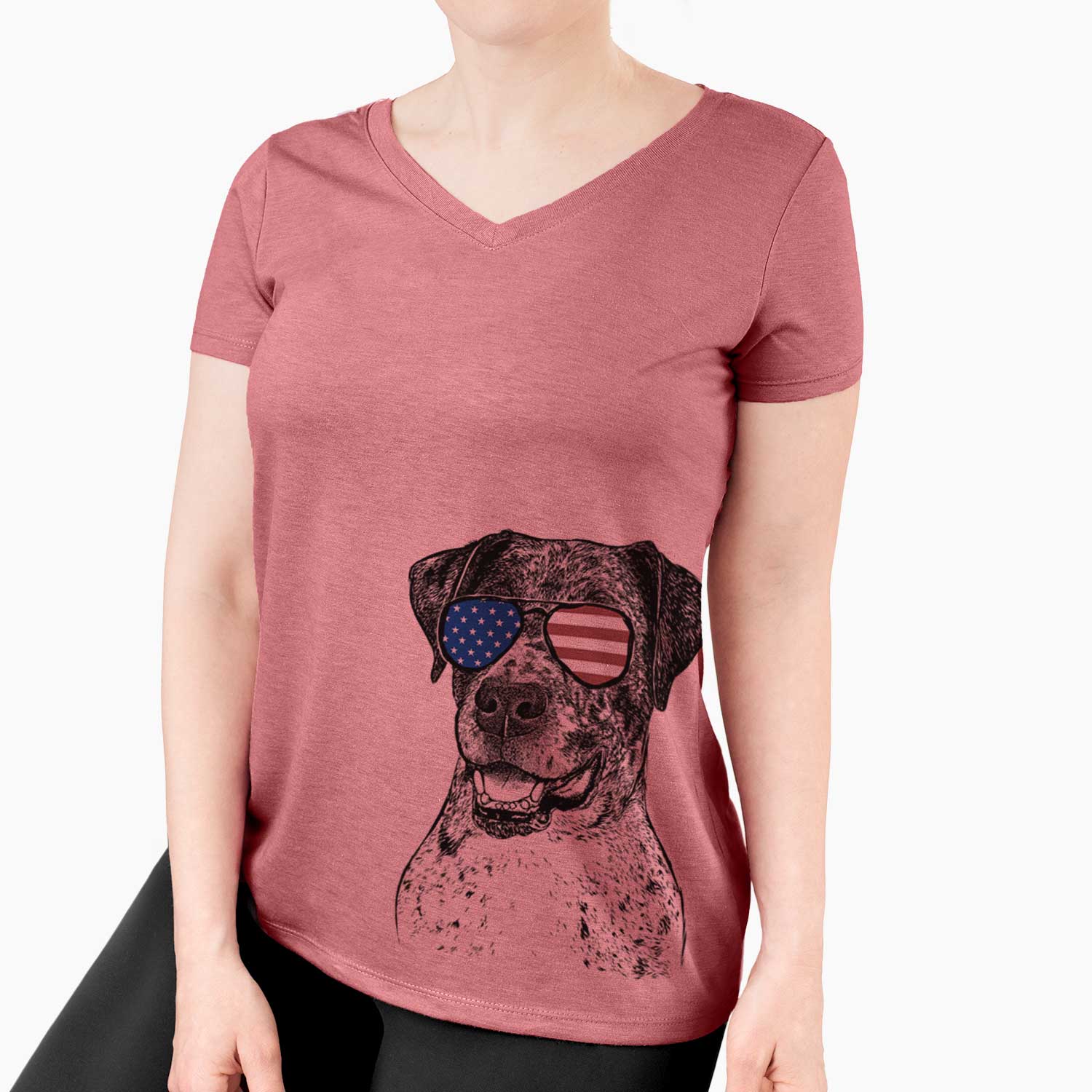 USA Argos the Catahoula - Women's Perfect V-neck Shirt