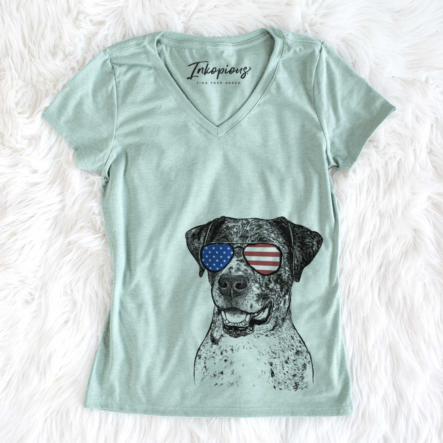 USA Argos the Catahoula - Women's Perfect V-neck Shirt