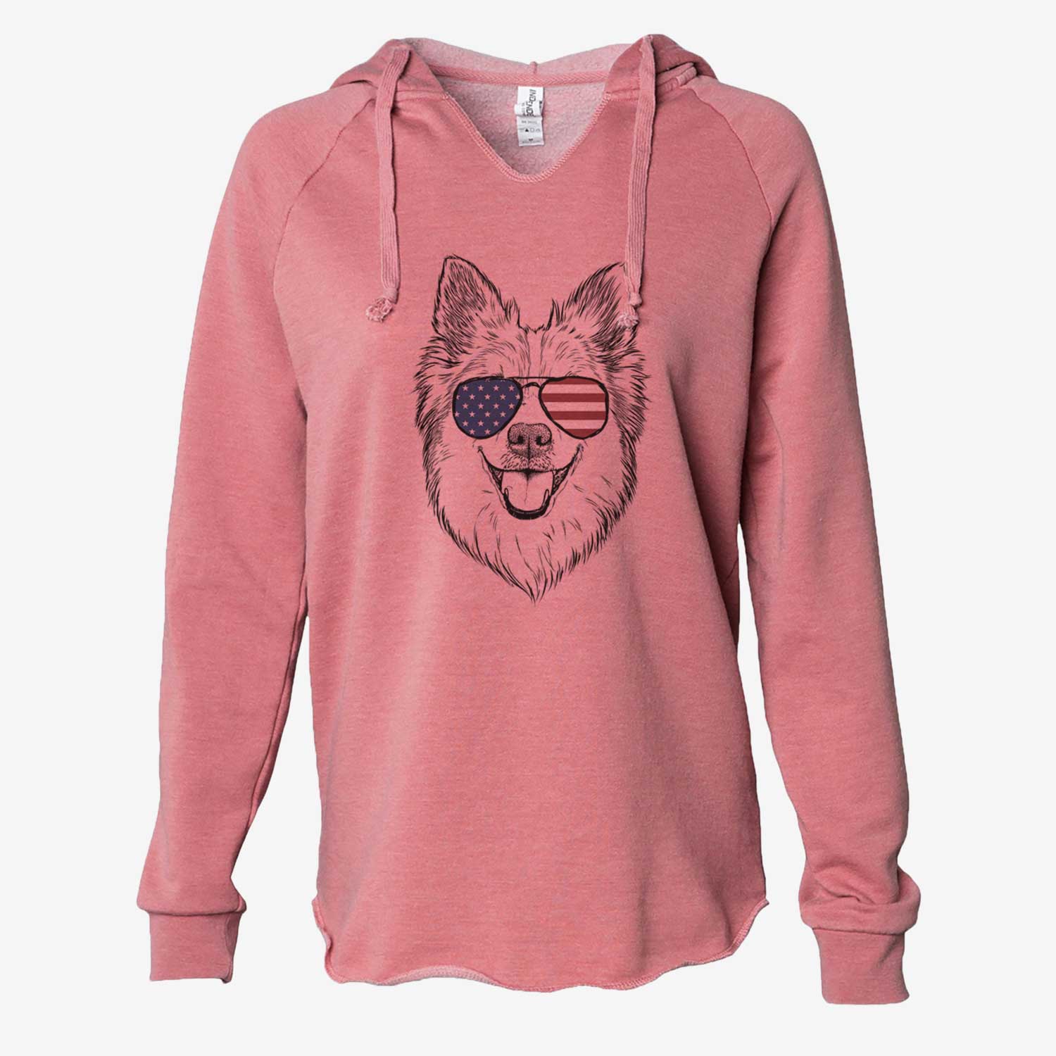 USA Ari the Icelandic Sheepdog - Cali Wave Hooded Sweatshirt