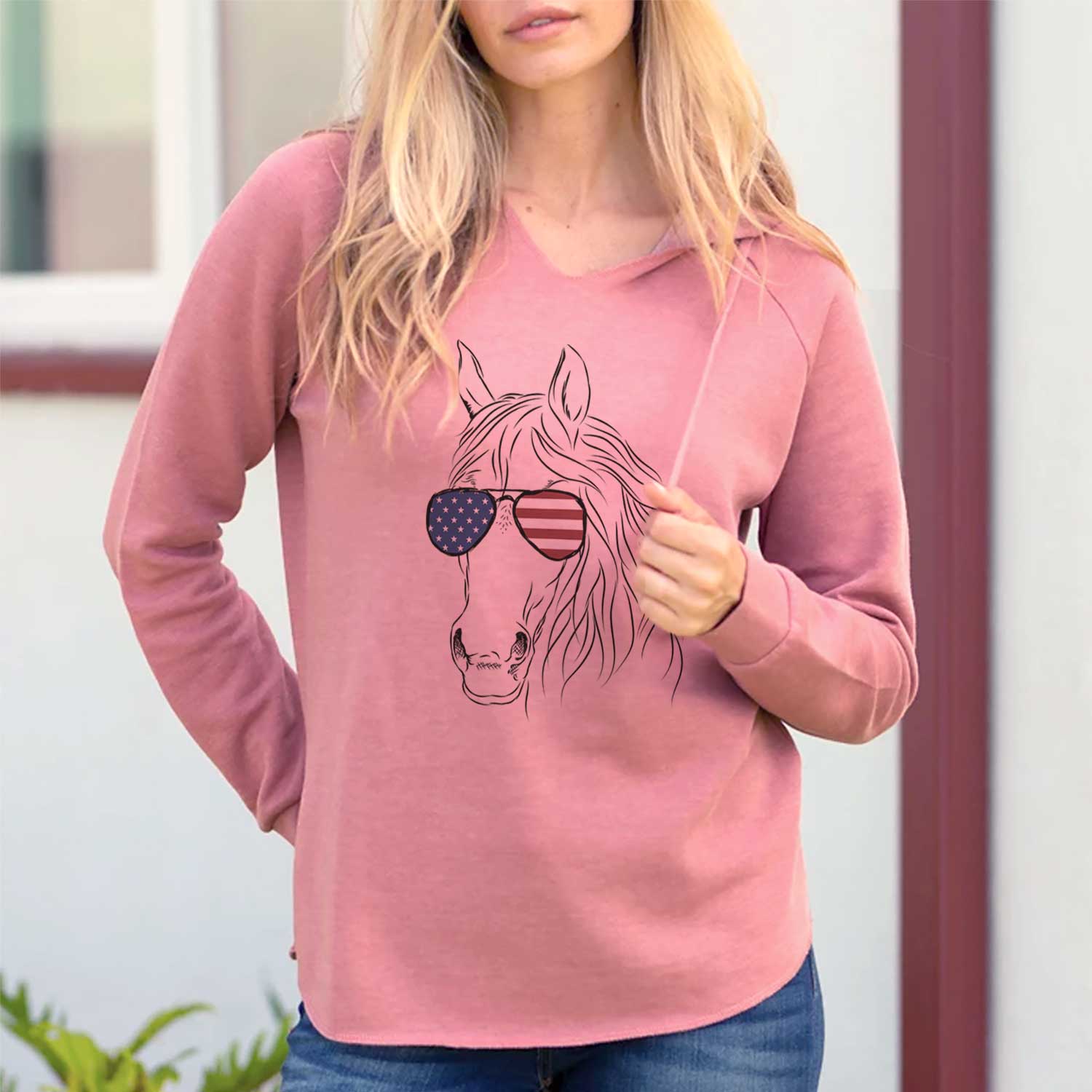 USA Aria the Horse - Cali Wave Hooded Sweatshirt