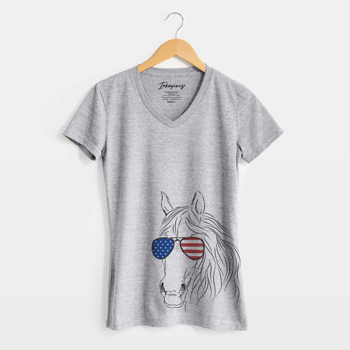 USA Aria the Horse - Women's Perfect V-neck Shirt