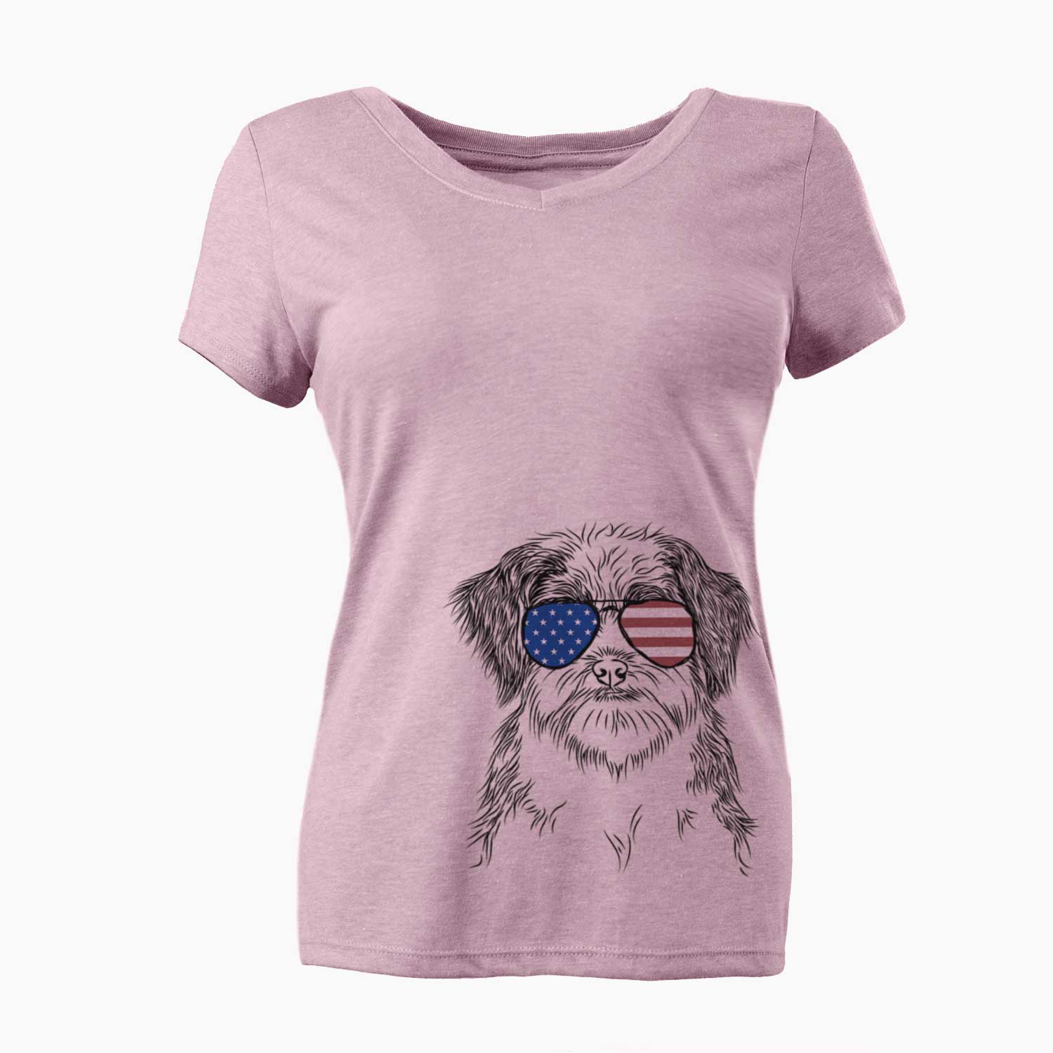 USA Asa the Havanese - Women's Perfect V-neck Shirt