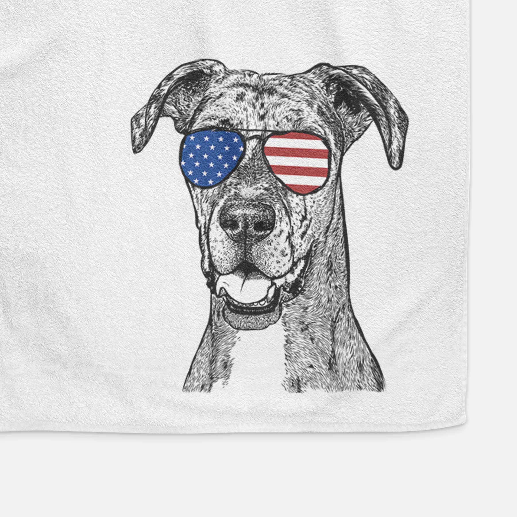 Athena the Merle Great Dane Decorative Hand Towel