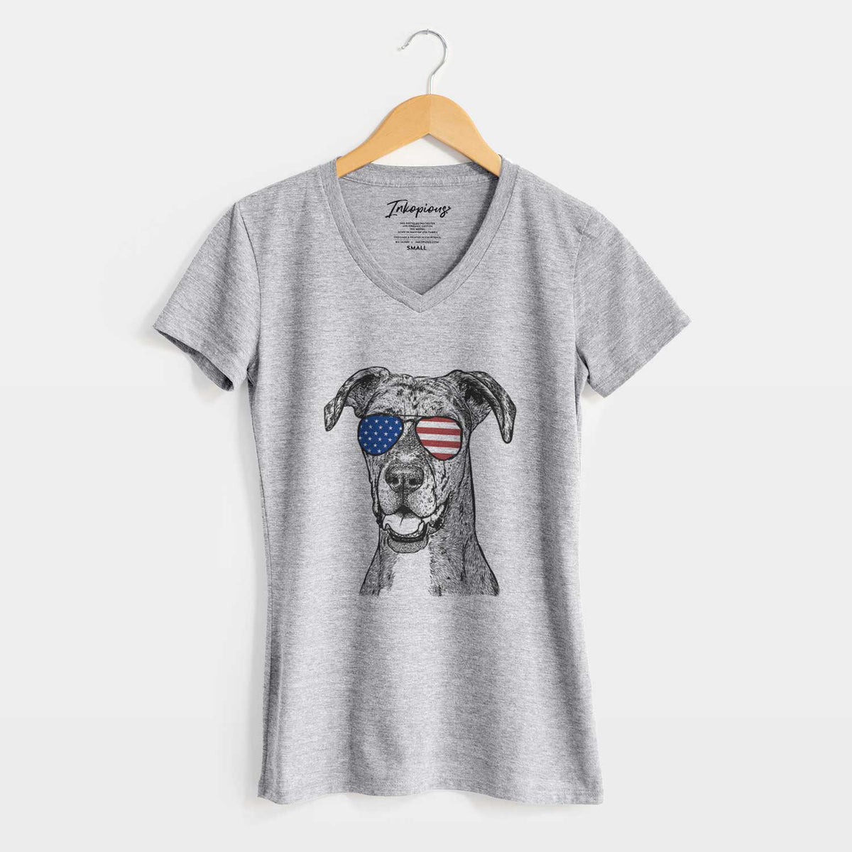 USA Athena the Merle Great Dane - Women&#39;s Perfect V-neck Shirt