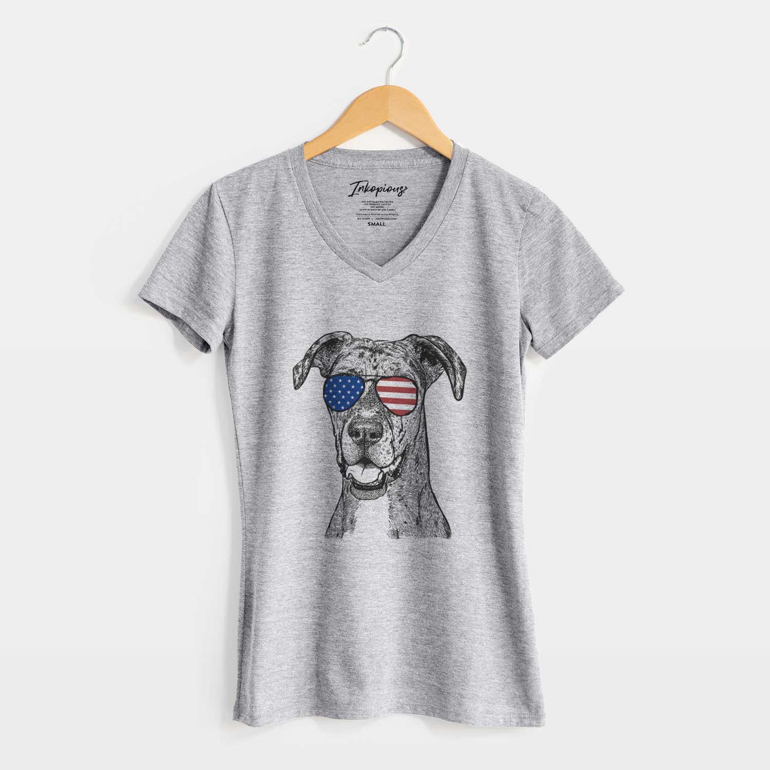 USA Athena the Merle Great Dane - Women's Perfect V-neck Shirt