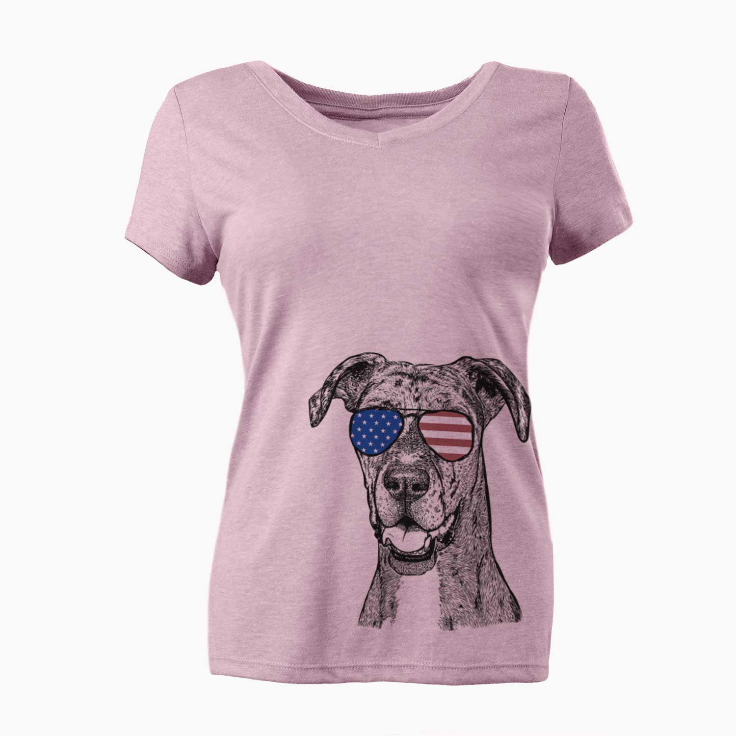 USA Athena the Merle Great Dane - Women's Perfect V-neck Shirt