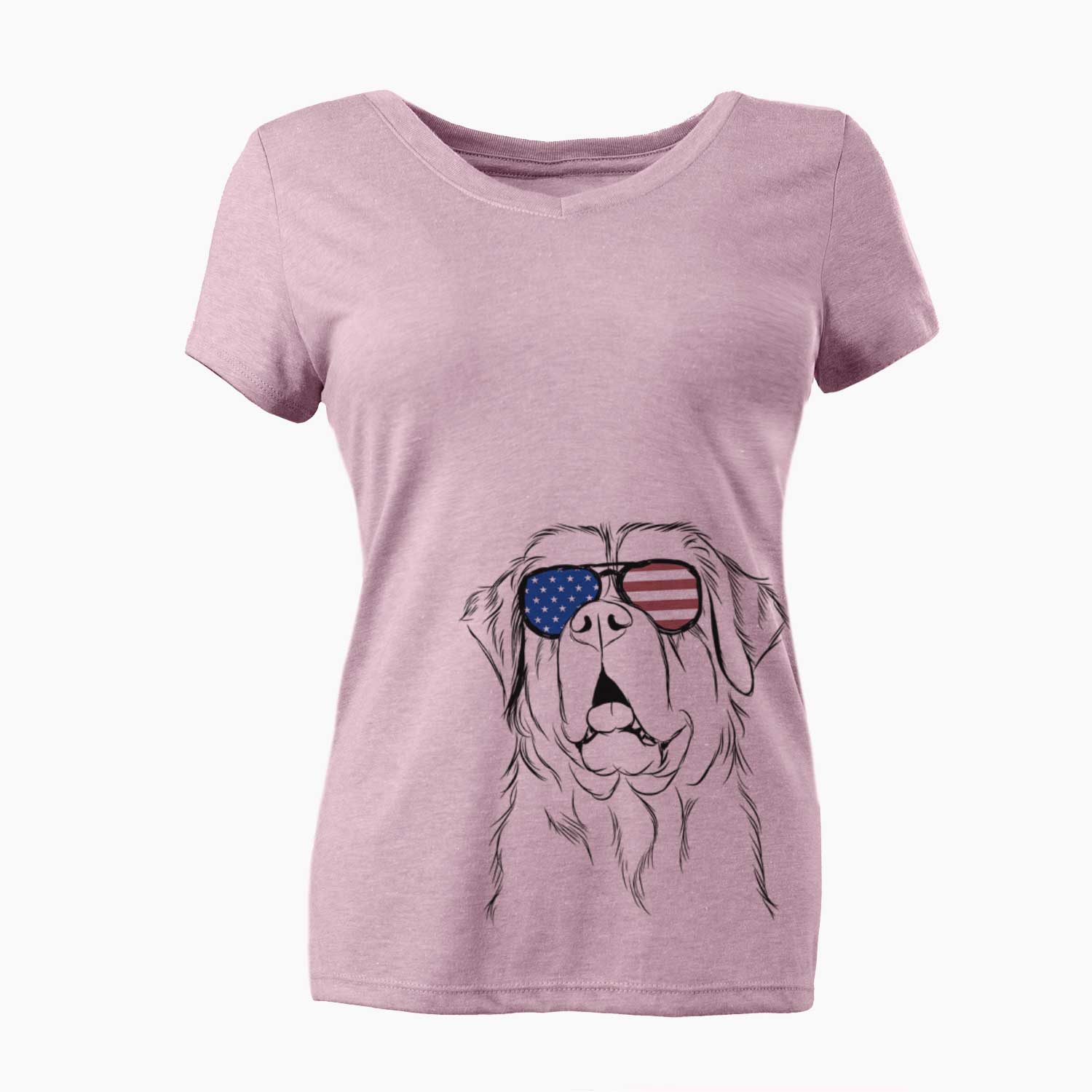 USA Atlas the Saint Bernard - Women's Perfect V-neck Shirt