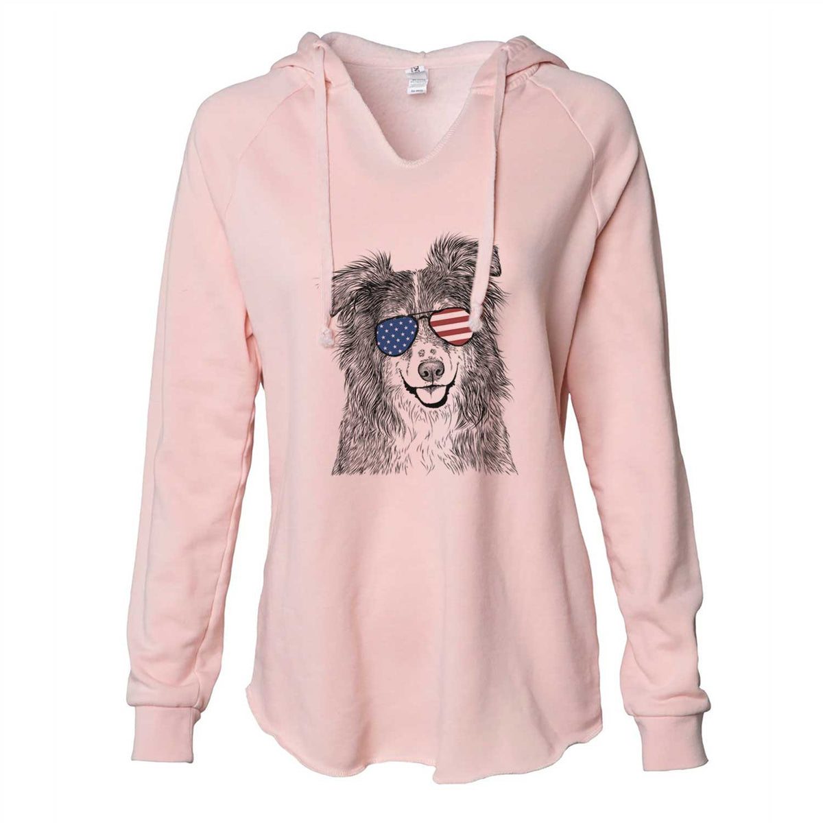 USA Aushe the Australian Shepherd - Cali Wave Hooded Sweatshirt