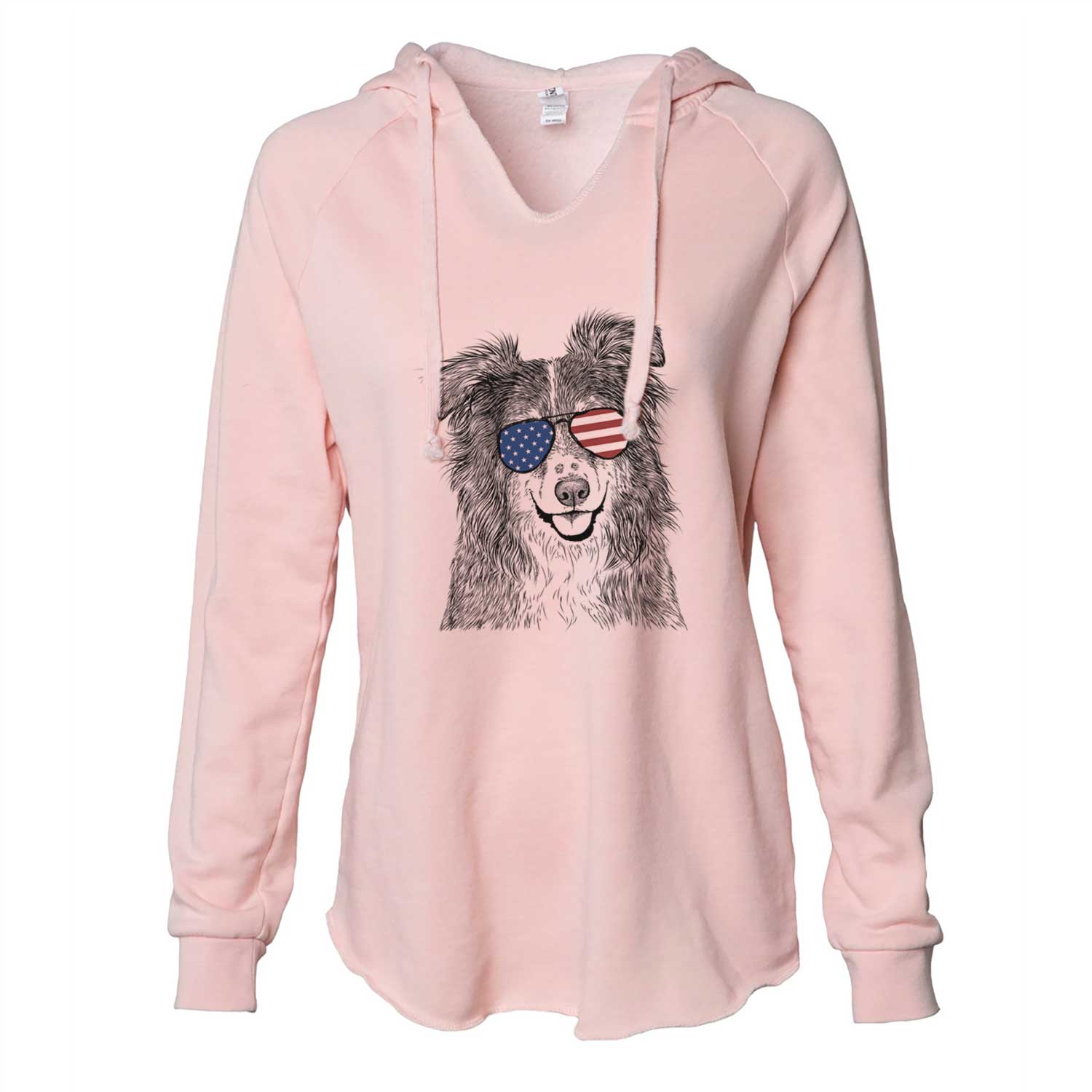 USA Aushe the Australian Shepherd - Cali Wave Hooded Sweatshirt