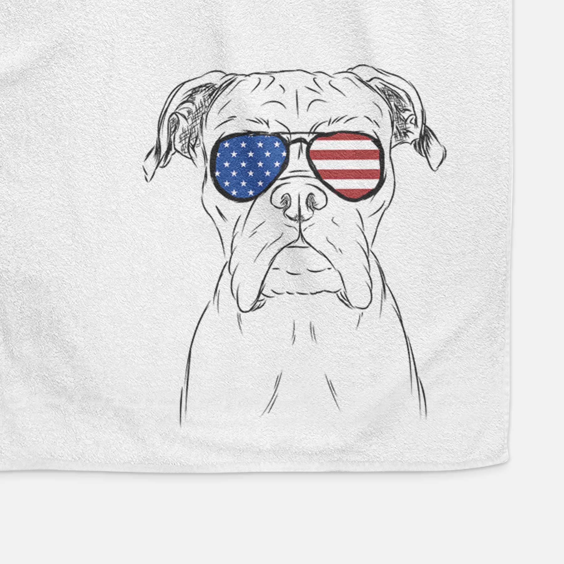 Axel the Boxer Decorative Hand Towel