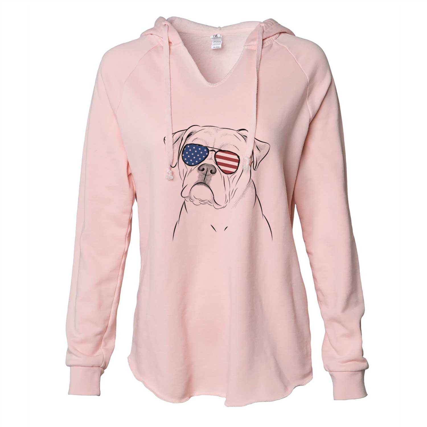 USA Babe the AmericanBulldog - Cali Wave Hooded Sweatshirt