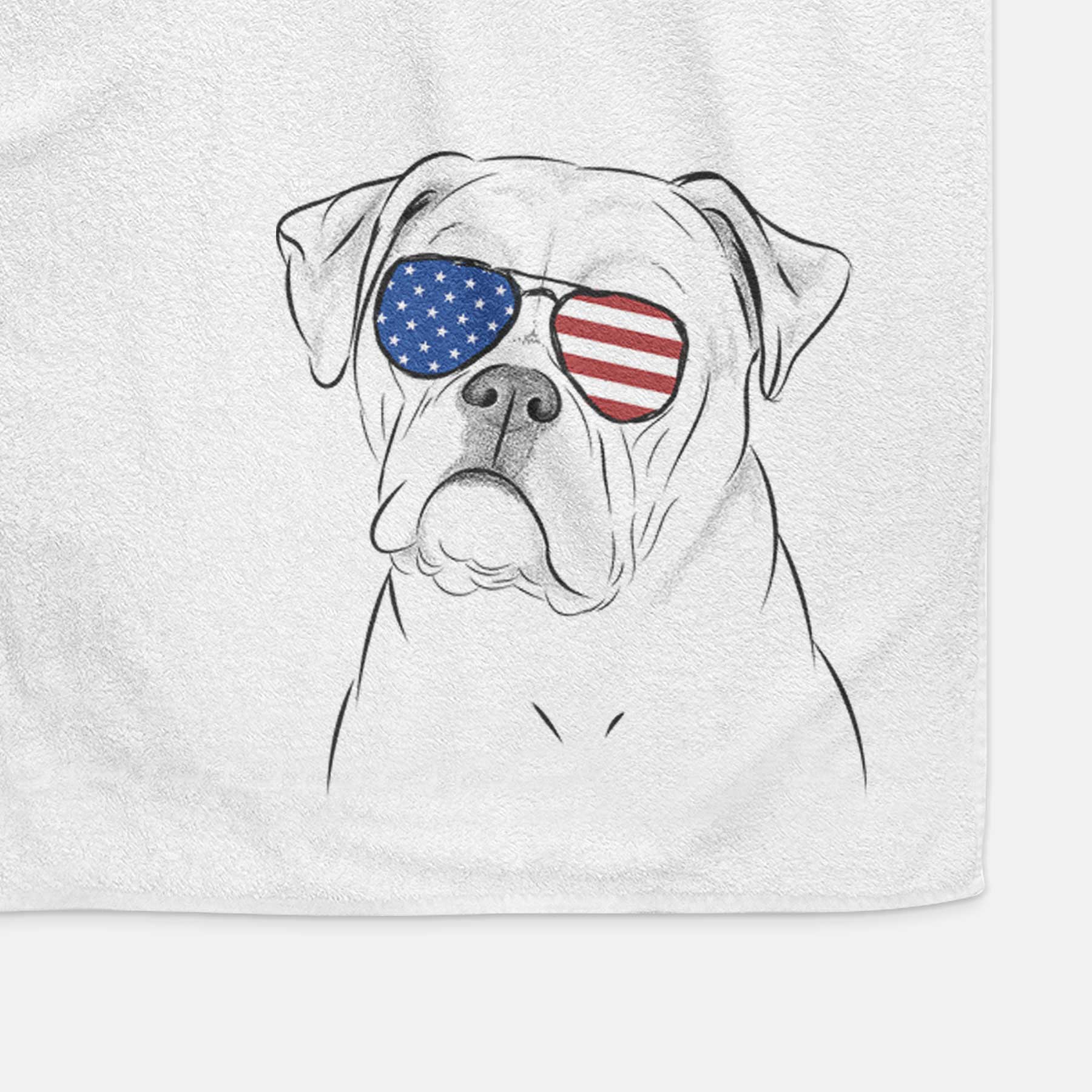 Babe the AmericanBulldog Decorative Hand Towel