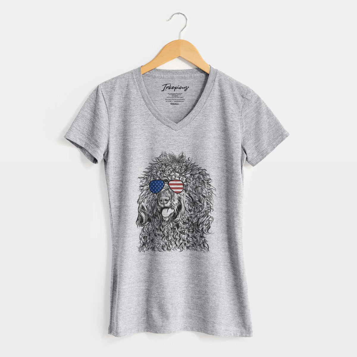 USA Babs the Barbet - Women&#39;s Perfect V-neck Shirt