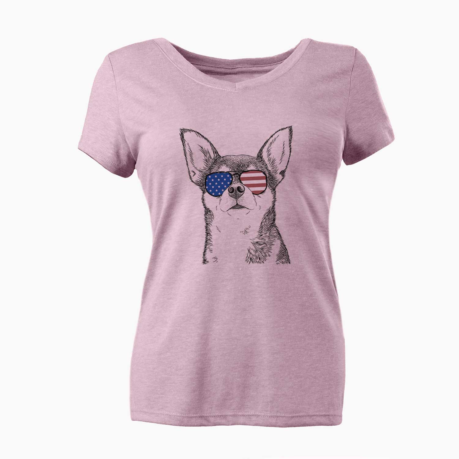 USA Baby the Chihuahua - Women's Perfect V-neck Shirt