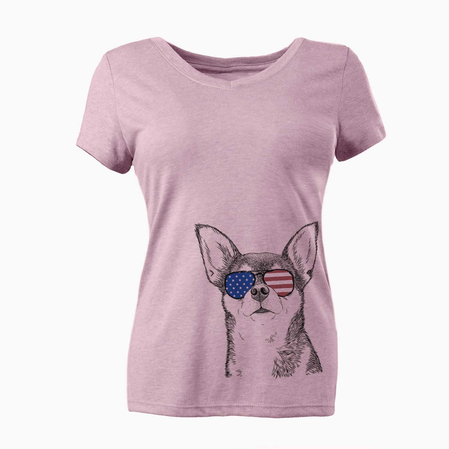 USA Baby the Chihuahua - Women's Perfect V-neck Shirt