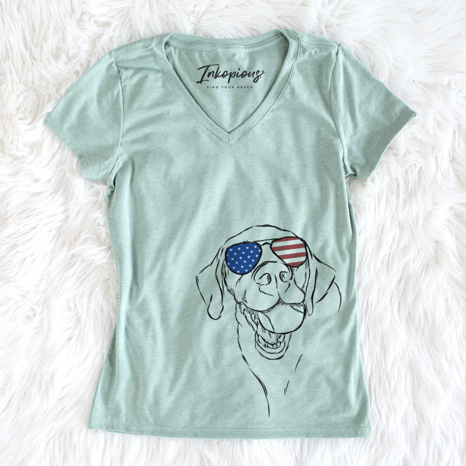 USA Bailey the Labrador Retriever - Women's Perfect V-neck Shirt