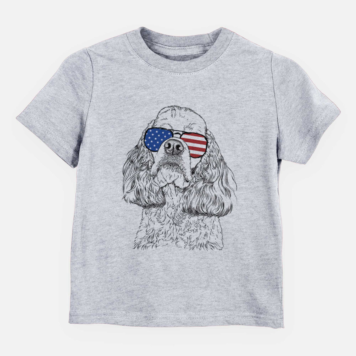 USA Bailey the American Cocker Spaniel - Kids/Youth/Toddler Shirt