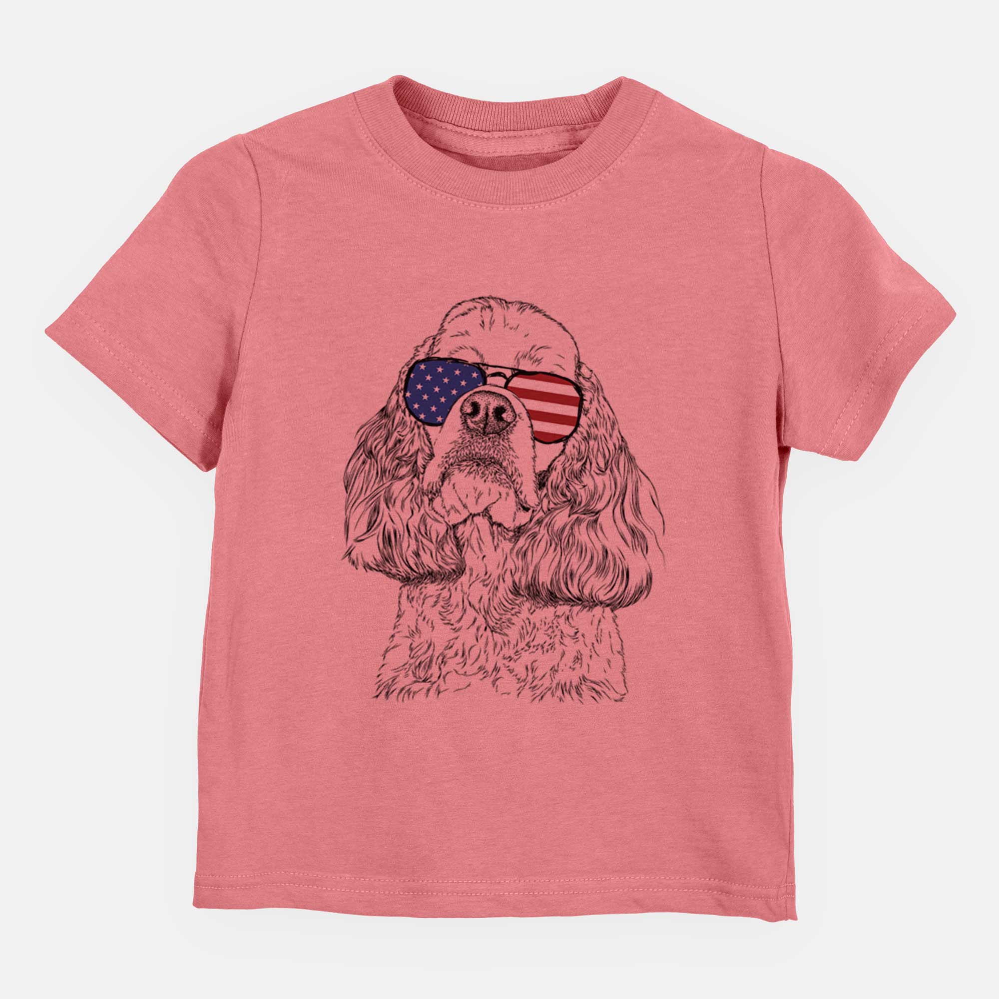 USA Bailey the American Cocker Spaniel - Kids/Youth/Toddler Shirt