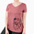 USA Bailey the Golden Retriever - Women's Perfect V-neck Shirt