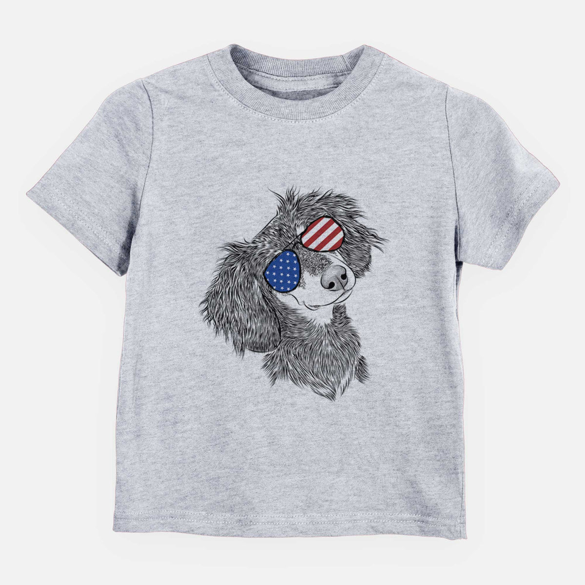 USA Bailey the Long Haired Dachshund - Kids/Youth/Toddler Shirt