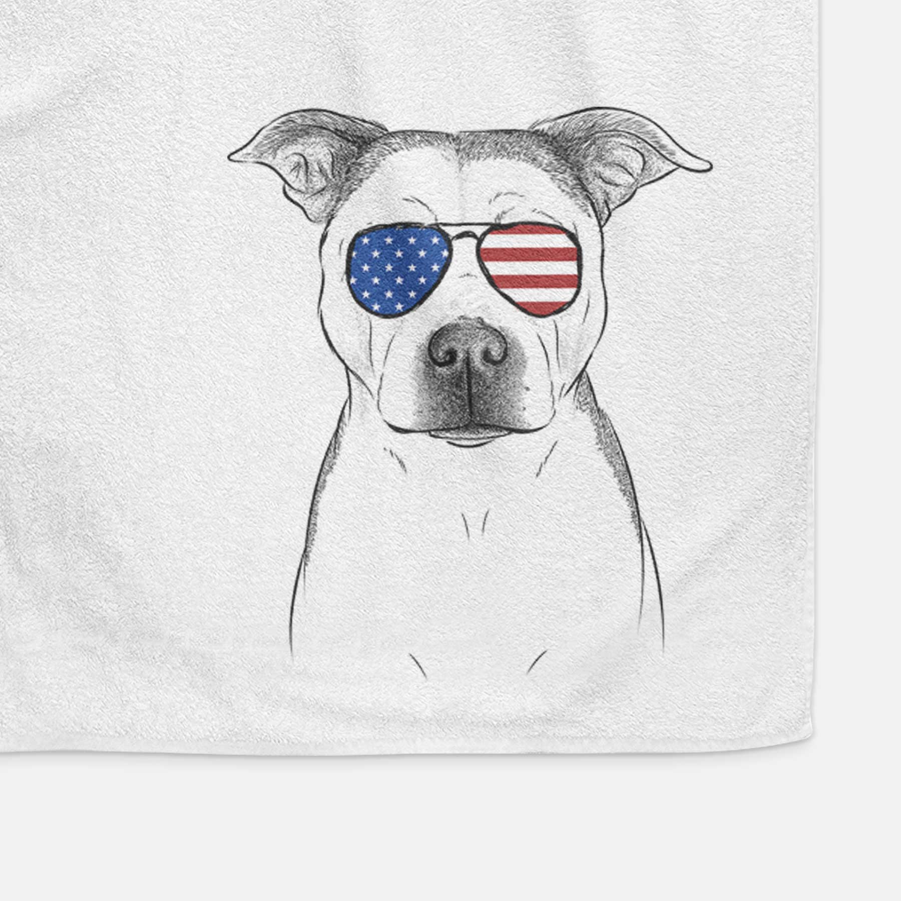 Bailey the Pitbull Decorative Hand Towel