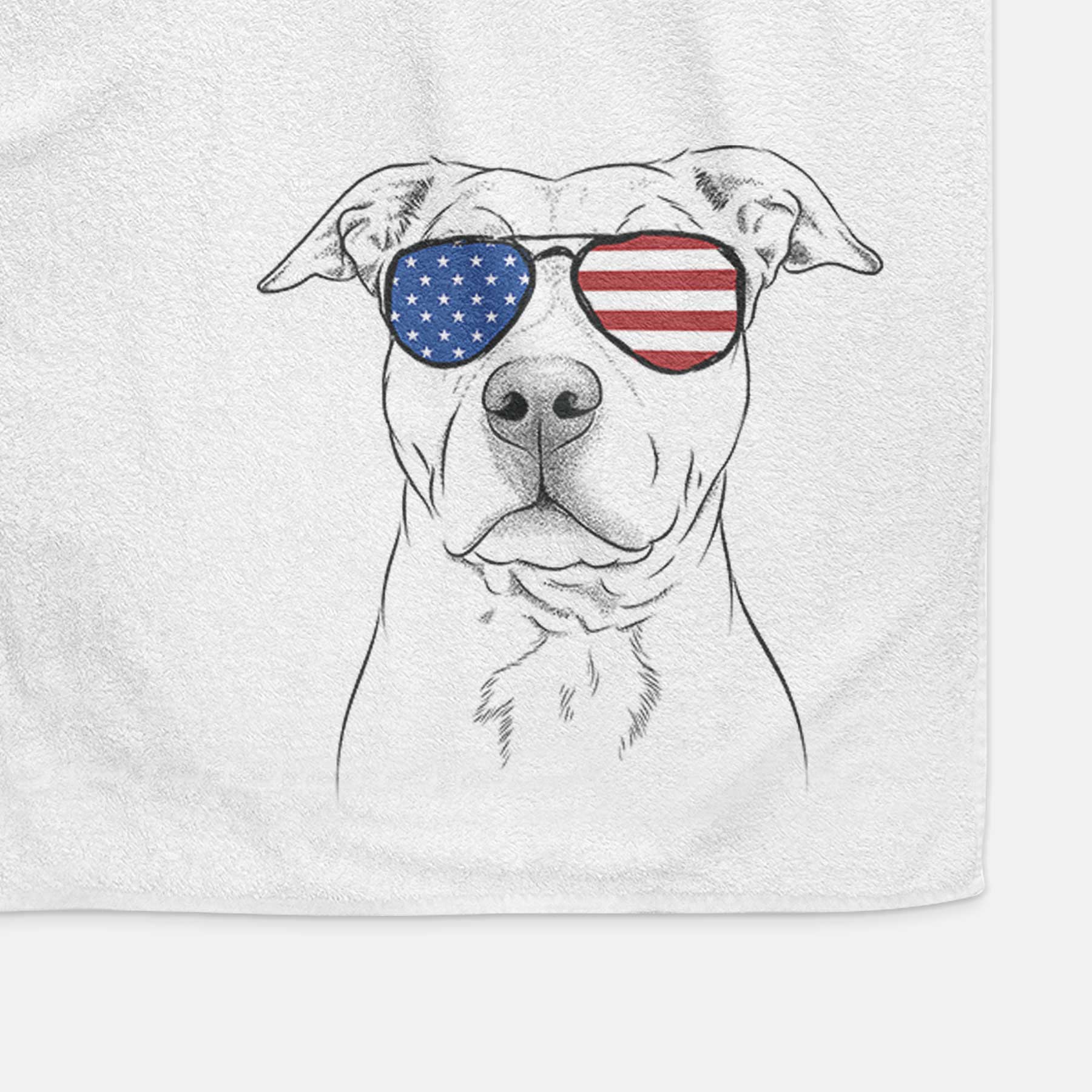 Bailey the American Staffordshire Terrier Decorative Hand Towel