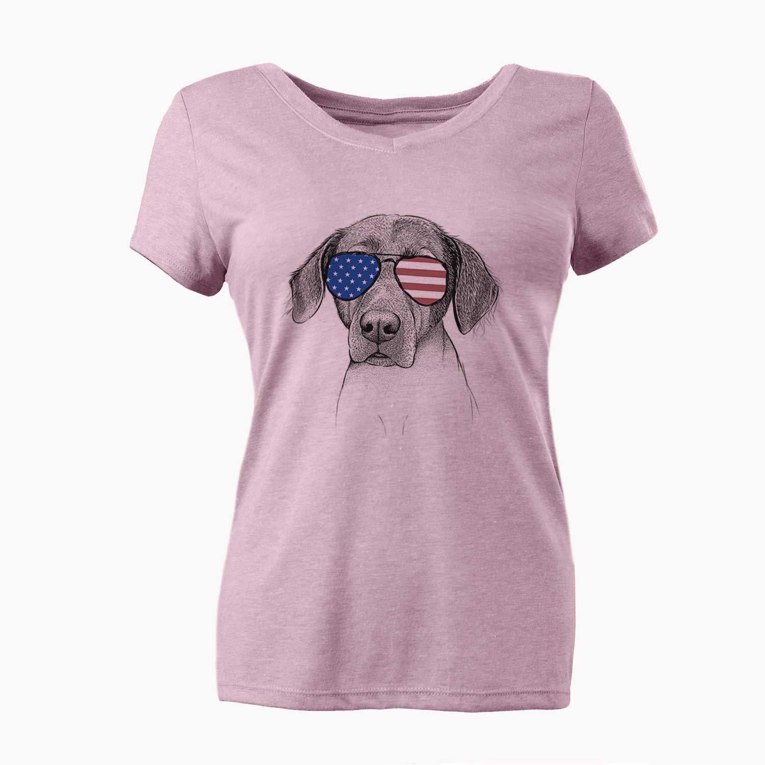 USA Baldwin the Mixed Breed - Women's Perfect V-neck Shirt