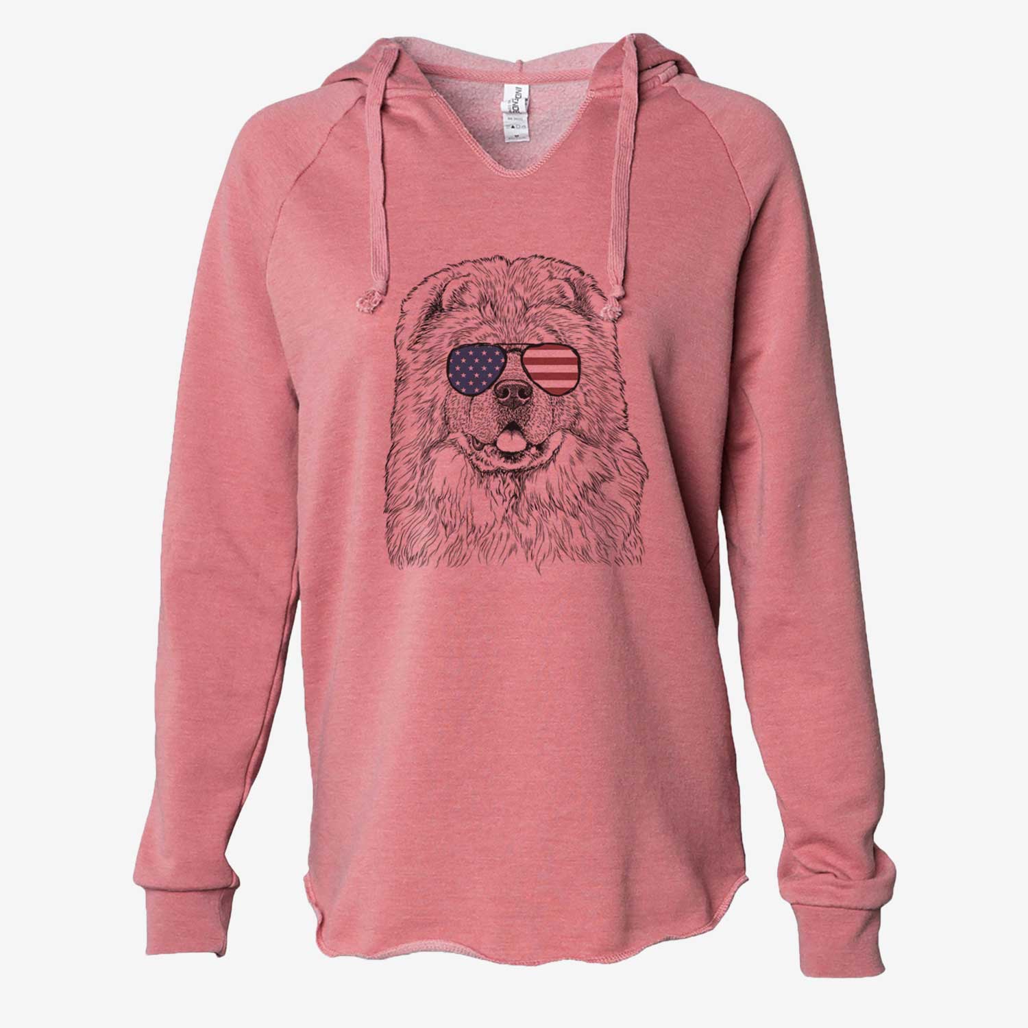 USA Baloo the Chow Chow - Cali Wave Hooded Sweatshirt
