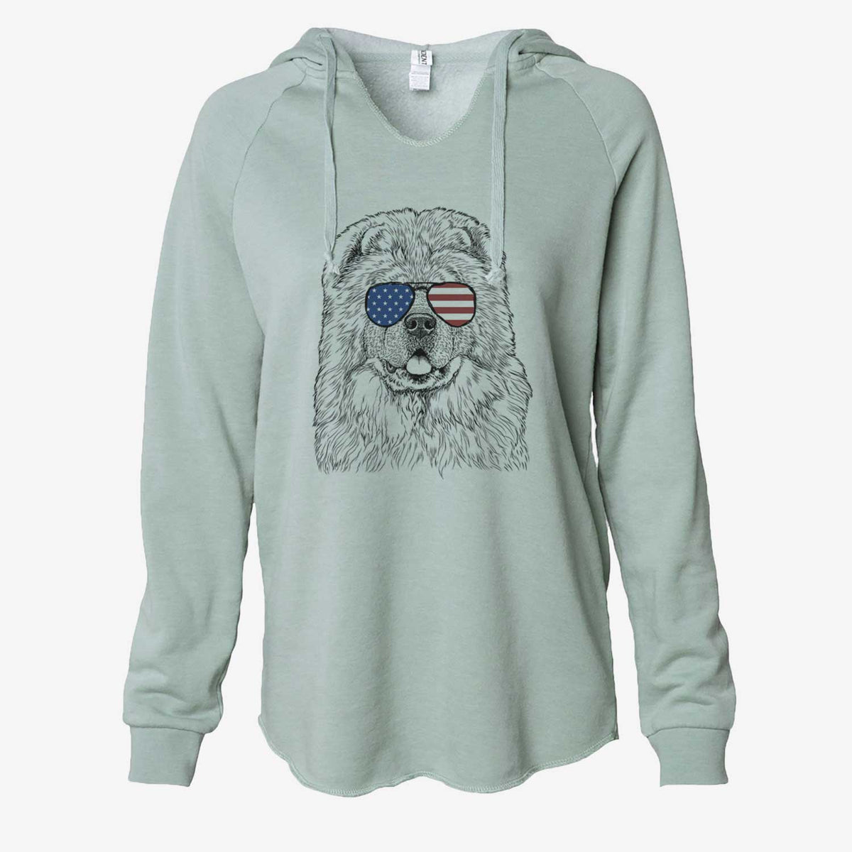 USA Baloo the Chow Chow - Cali Wave Hooded Sweatshirt
