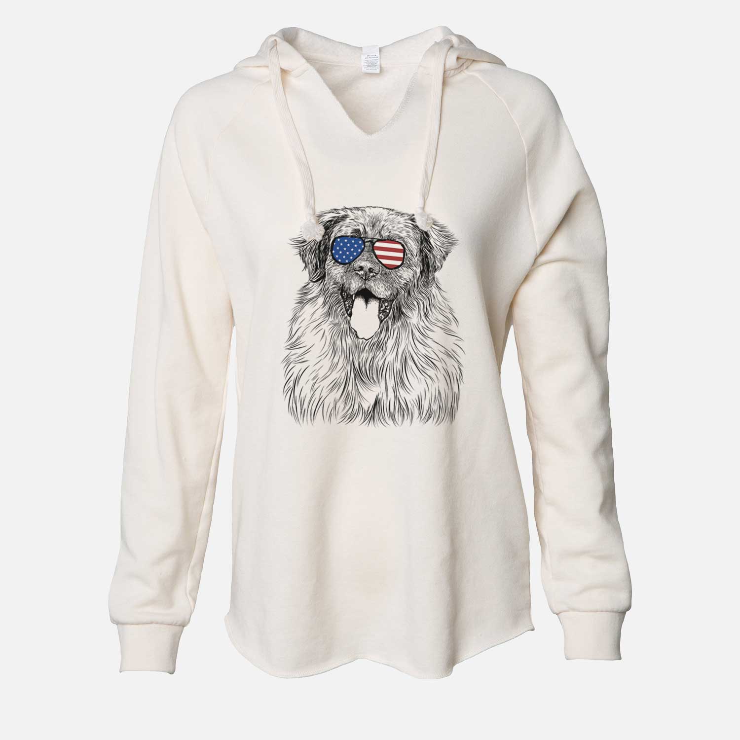 USA Bamboo the Leonberger - Cali Wave Hooded Sweatshirt