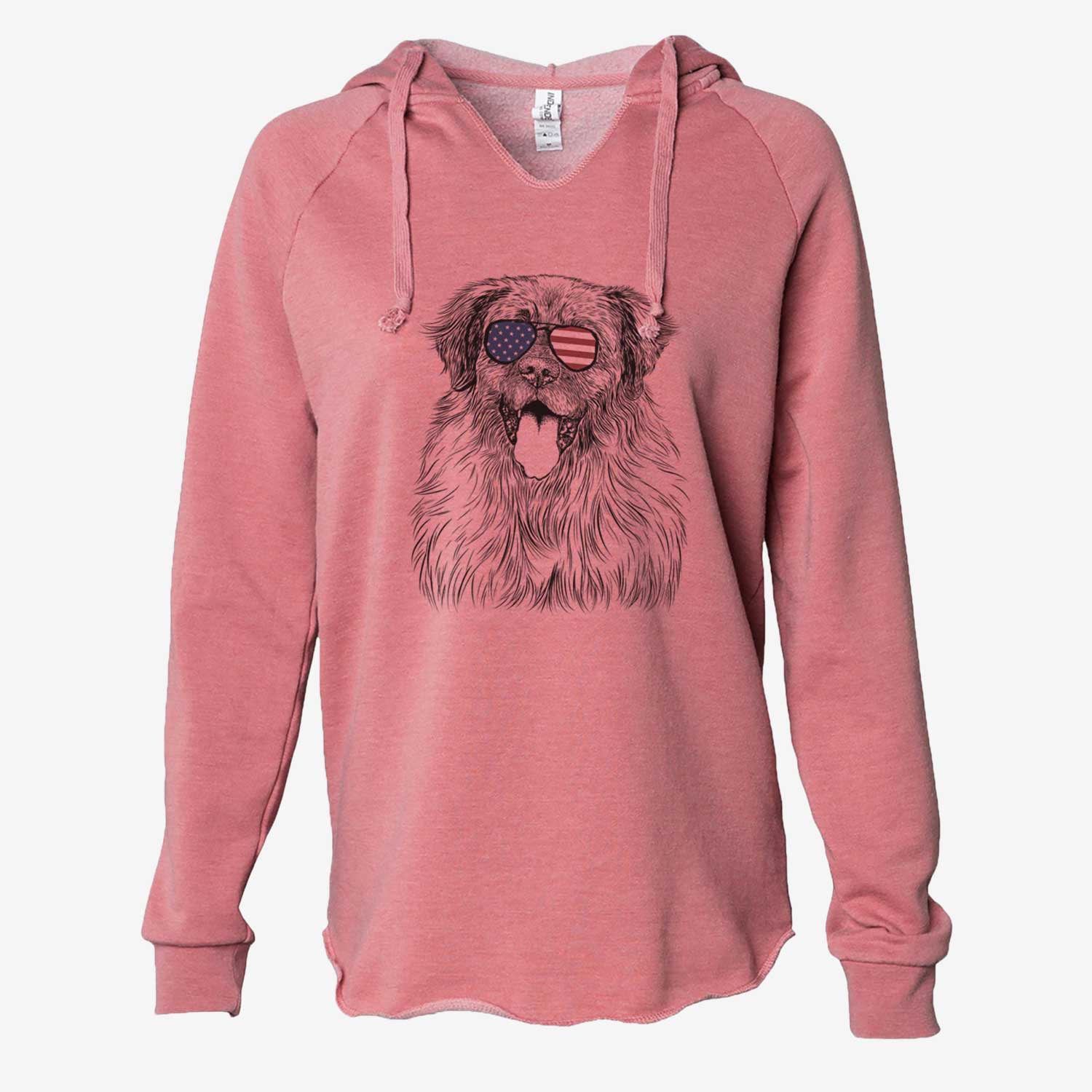 USA Bamboo the Leonberger - Cali Wave Hooded Sweatshirt