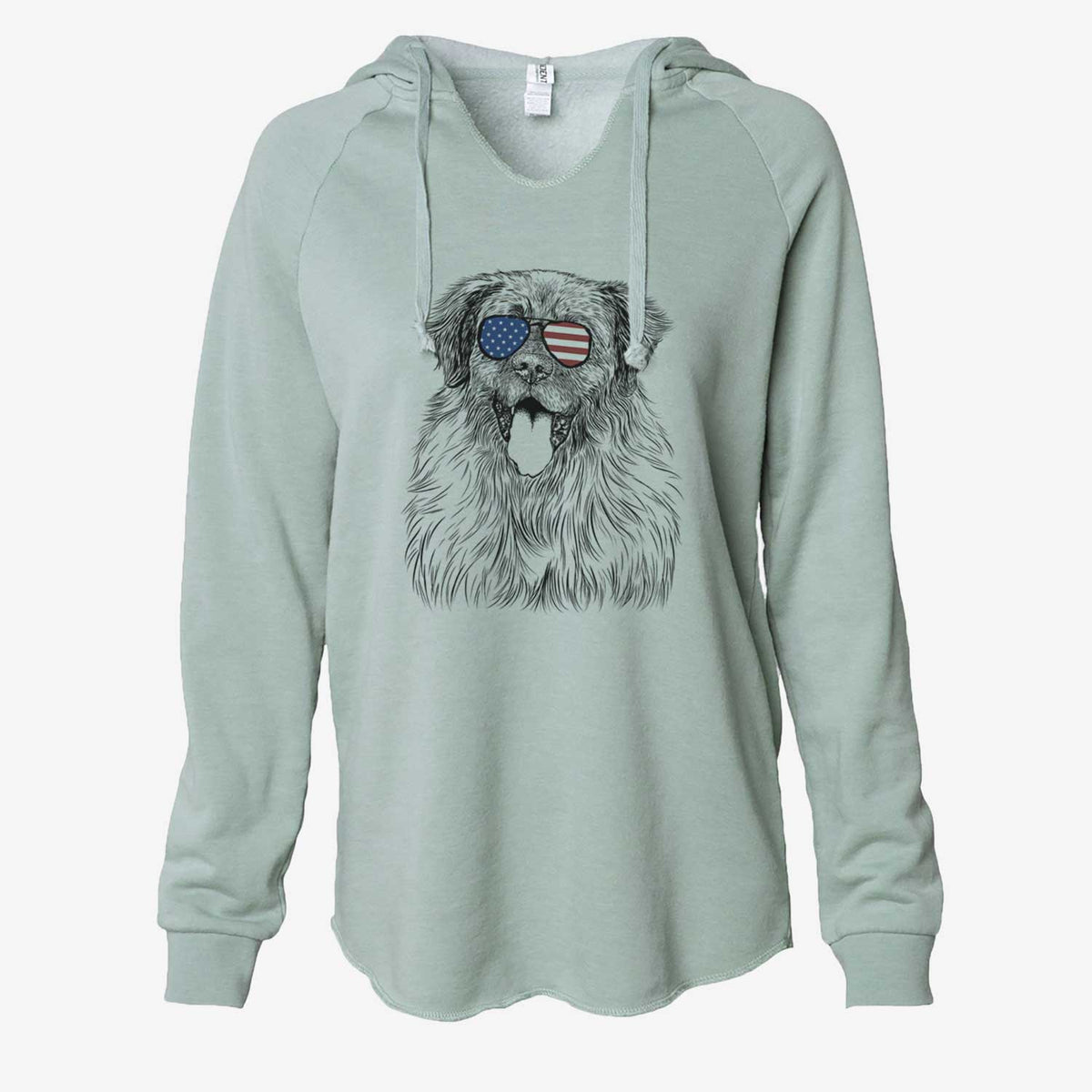 USA Bamboo the Leonberger - Cali Wave Hooded Sweatshirt
