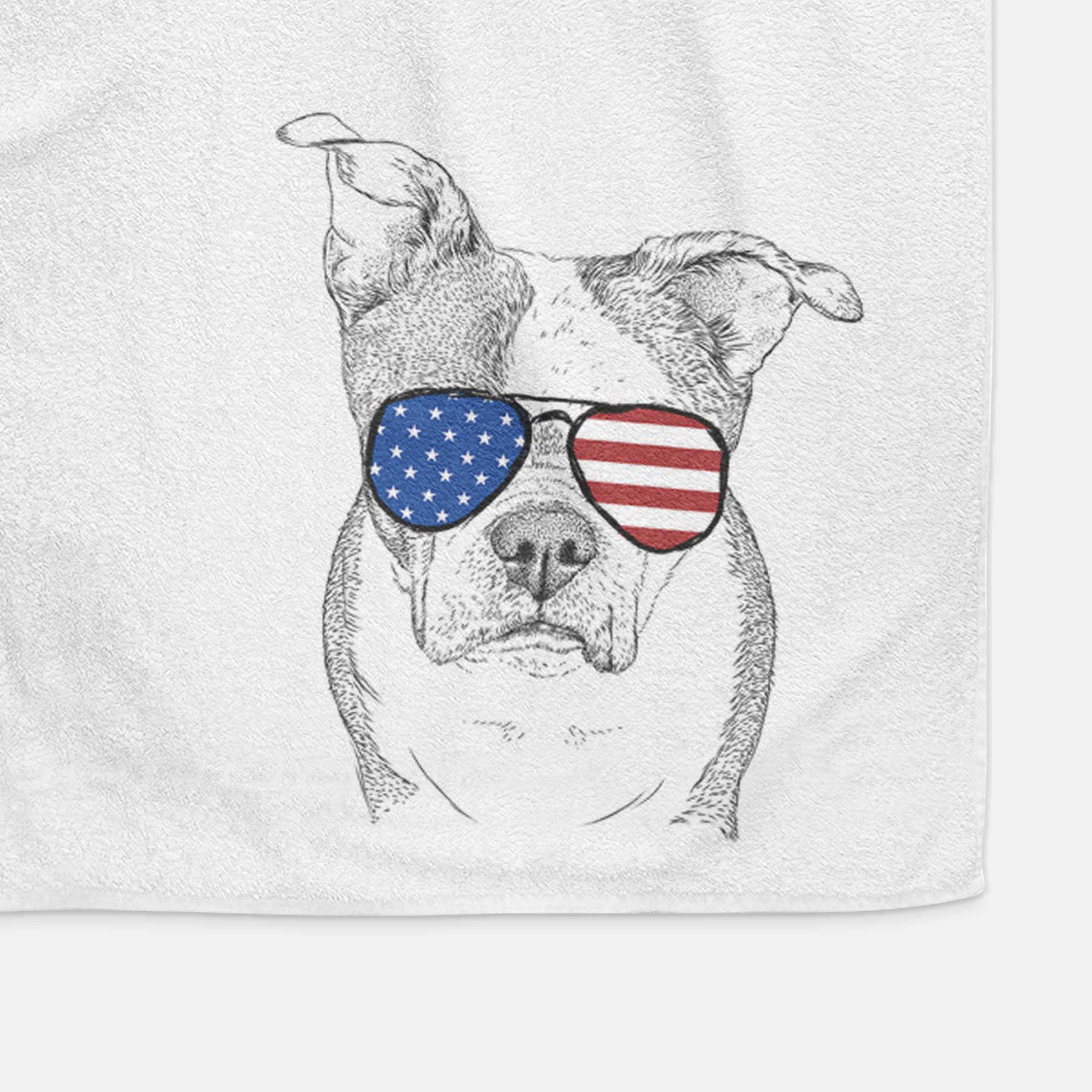 Bandit the Boston Terrier Decorative Hand Towel