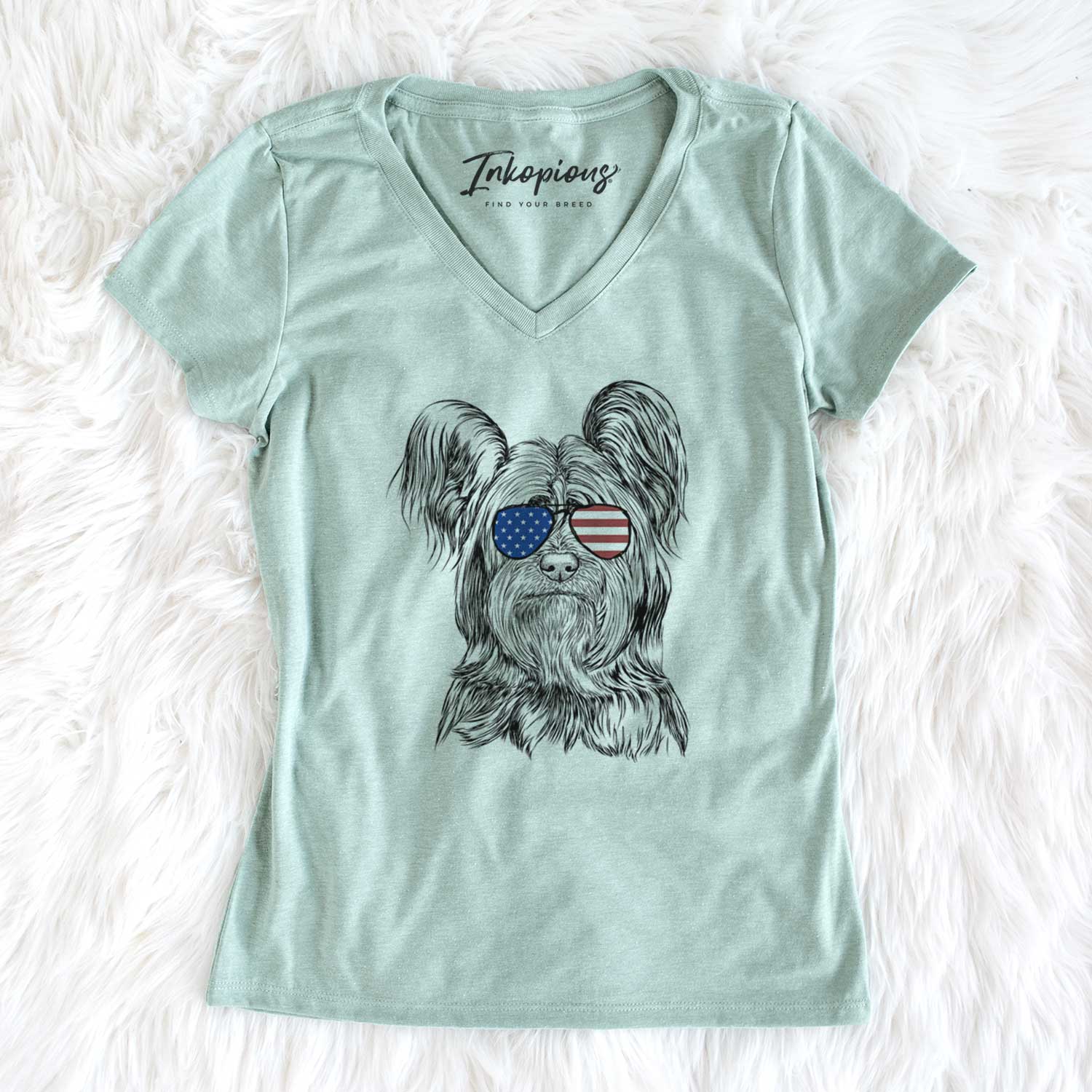 USA Bandit the Skye Terrier - Women's Perfect V-neck Shirt