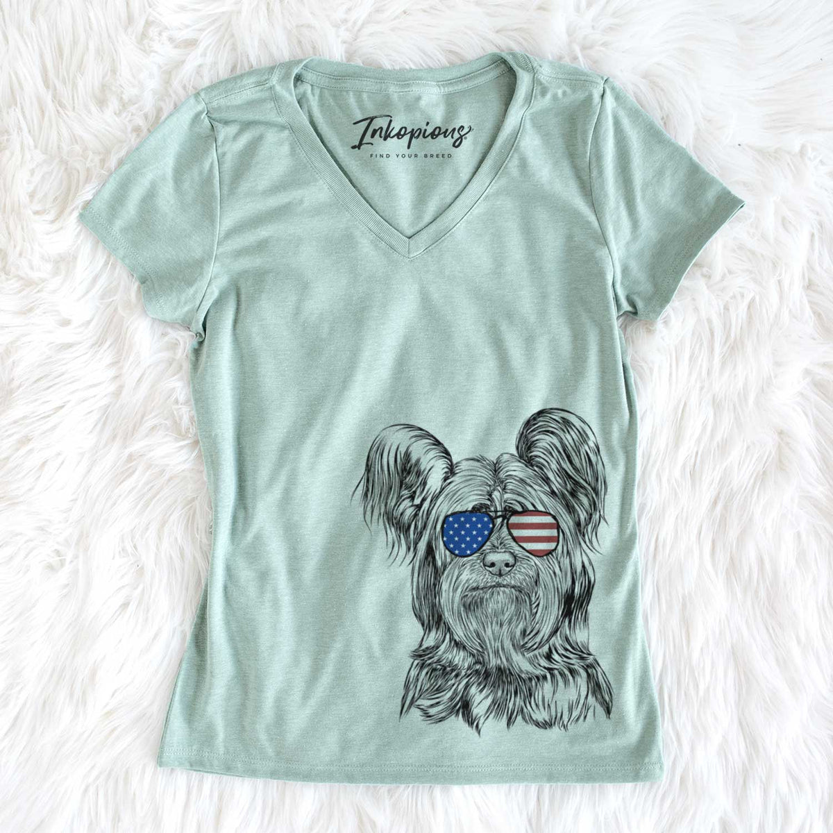 USA Bandit the Skye Terrier - Women's Perfect V-neck Shirt