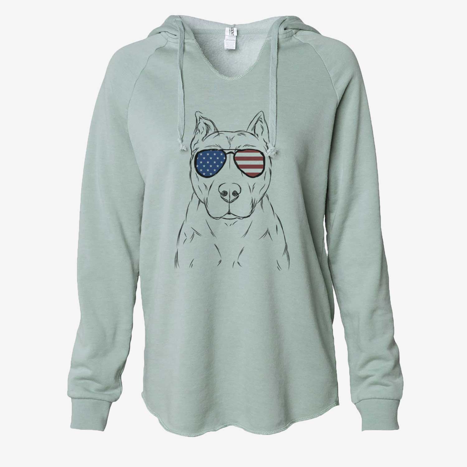 USA Bane the Pitbull Mix - Cali Wave Hooded Sweatshirt