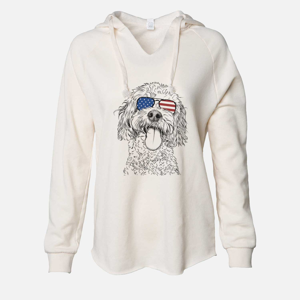 USA Barney the Cavachon - Cali Wave Hooded Sweatshirt