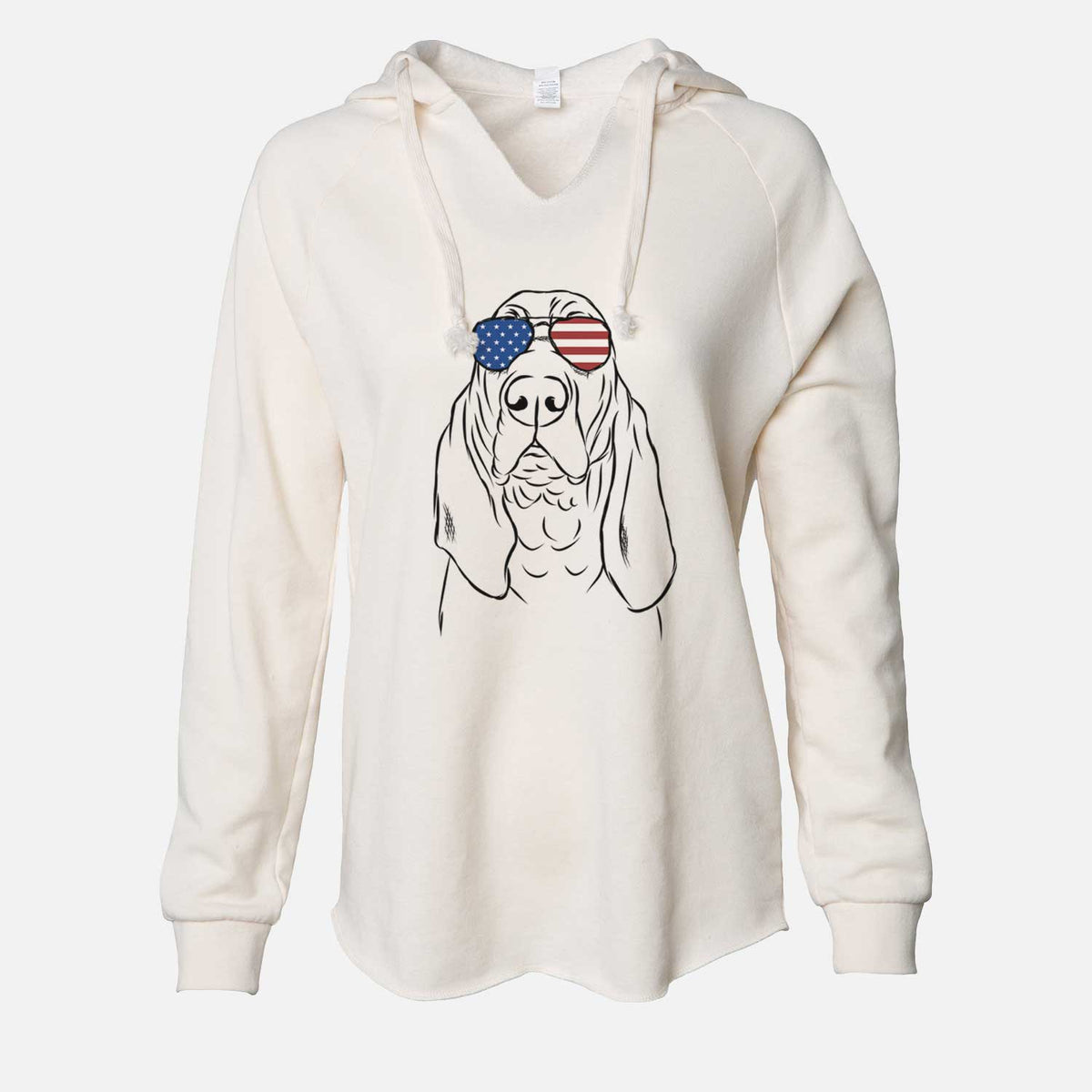 USA Baron the Bloodhound - Cali Wave Hooded Sweatshirt