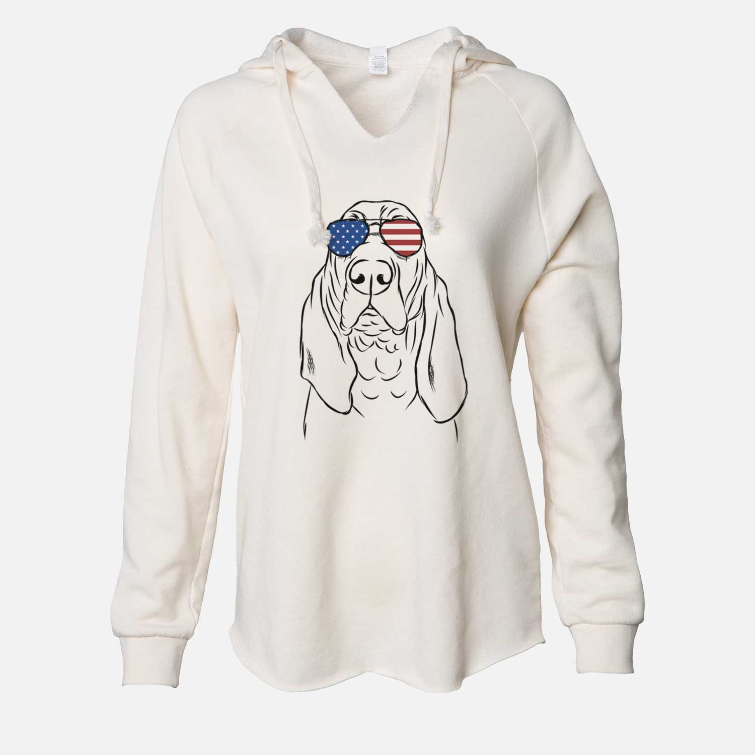 USA Baron the Bloodhound - Cali Wave Hooded Sweatshirt