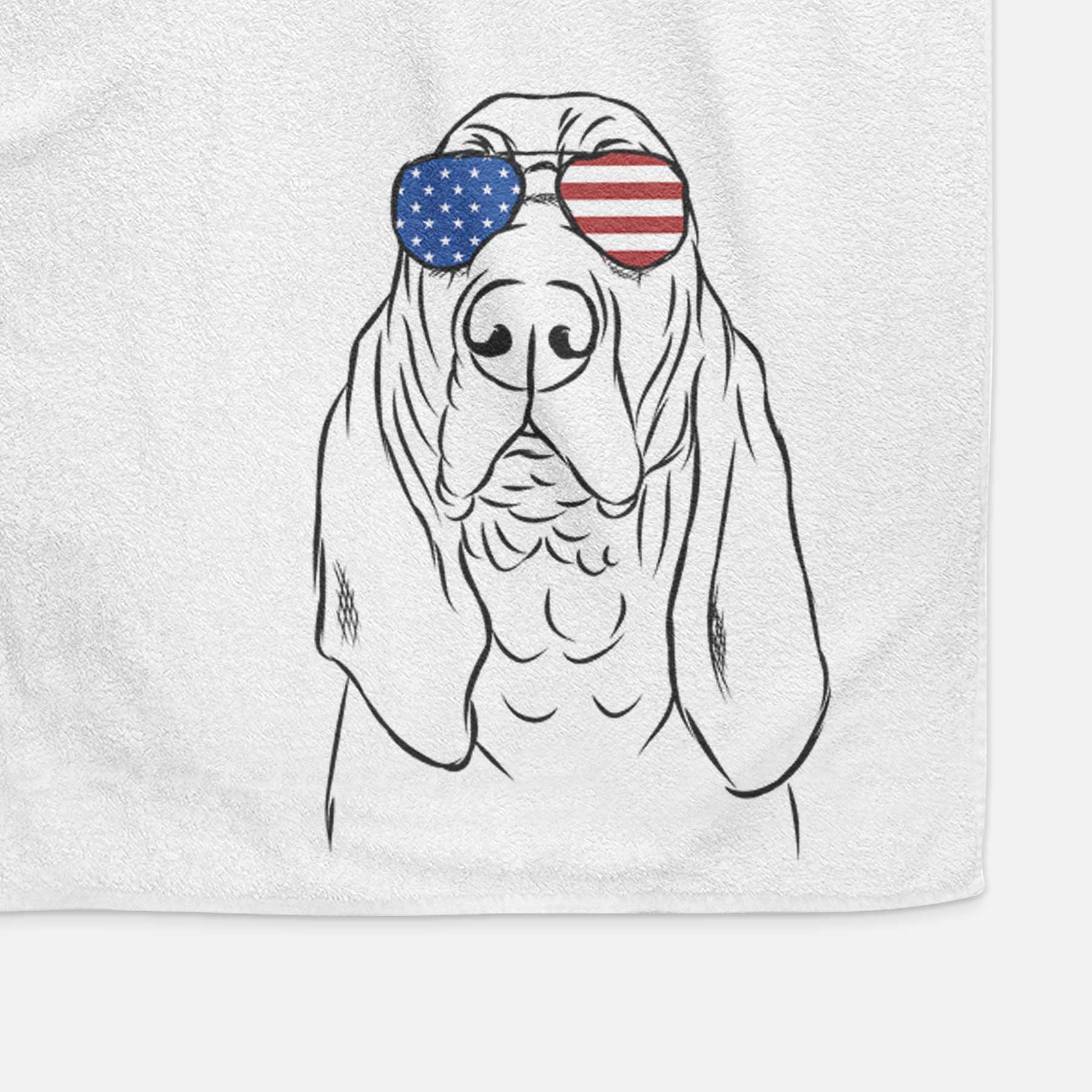 Baron the Bloodhound Decorative Hand Towel