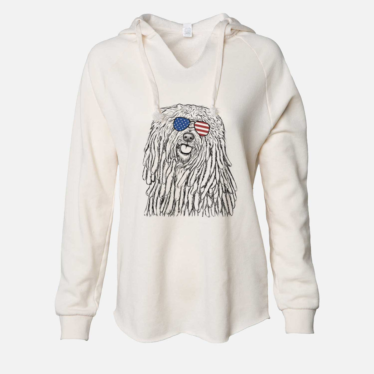 USA Barry the Komondor - Cali Wave Hooded Sweatshirt
