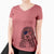 USA Bash the Bernedoodle - Women's Perfect V-neck Shirt