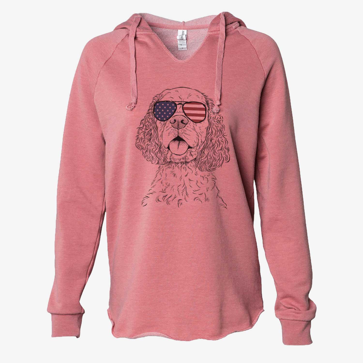 USA Baxter the American Cocker Spaniel - Cali Wave Hooded Sweatshirt