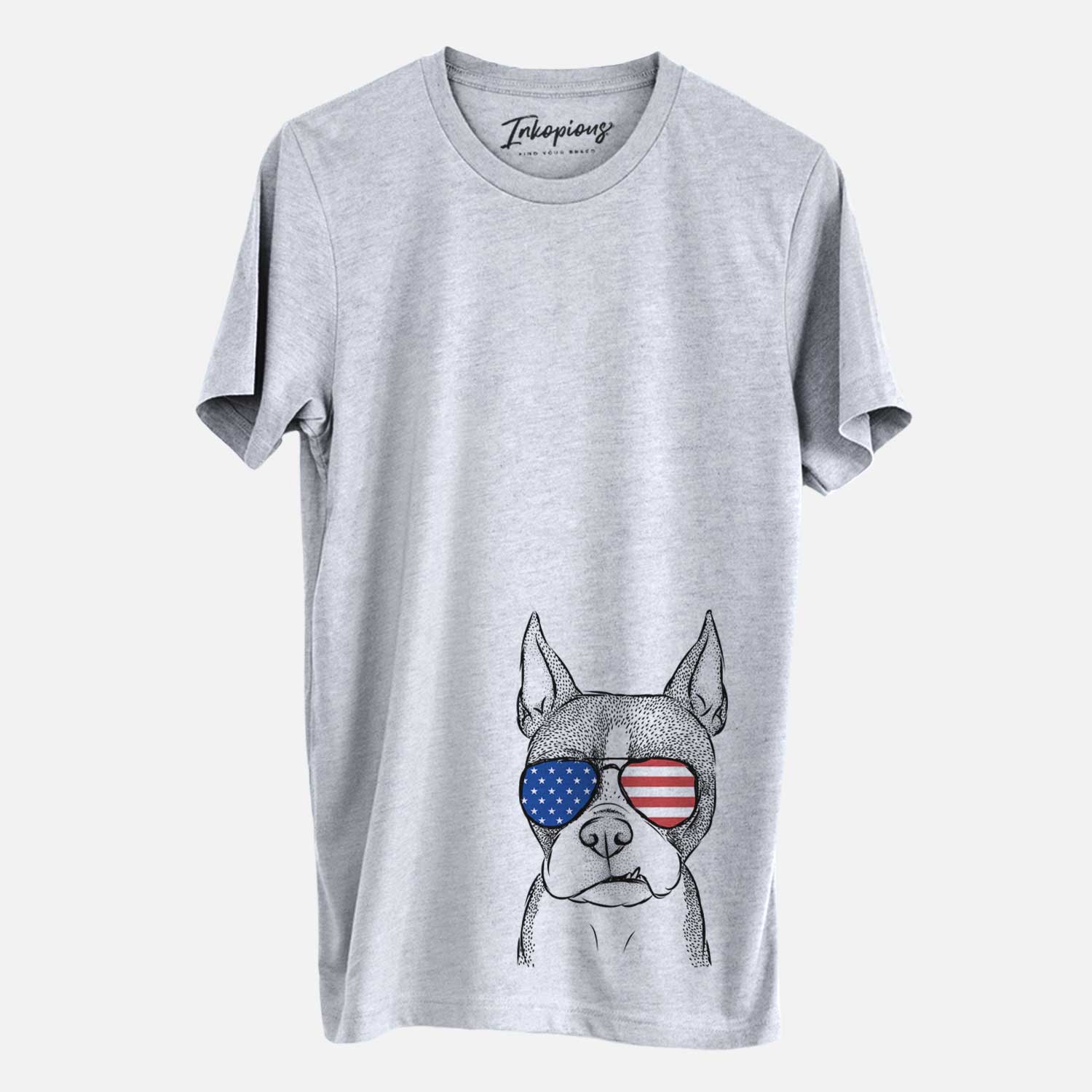 USA Bean the Boston Terrier - Unisex Crewneck