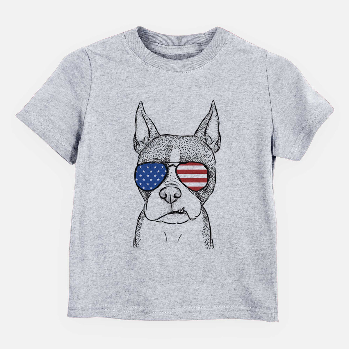 USA Bean the Boston Terrier - Kids/Youth/Toddler Shirt